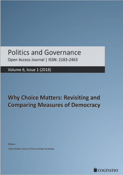 [Translate to English:] Abbildung: Lauth, Hans-Joachim und Oliver Schlenkrich. 2018. Making Trade-Offs Visible: Theoretical and Methodological Considerations about the Relationship between Dimensions and Institutions of Democracy and Empirical Findings. Politics and Governance 6 (1): 78–91.